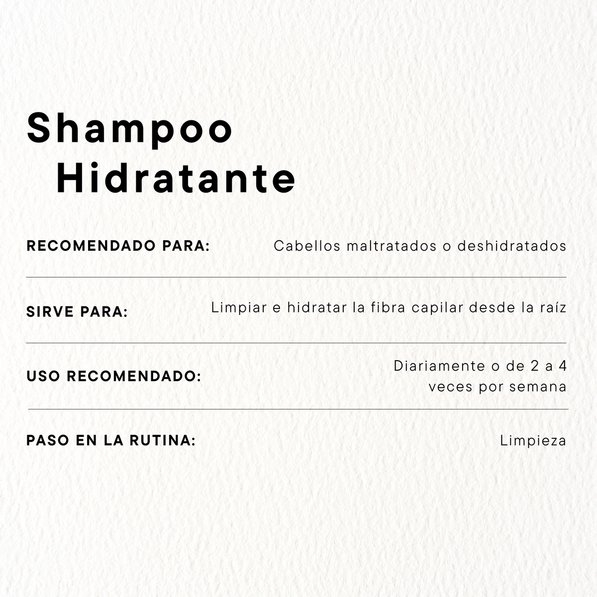 Shampoo Hidratante Aceites Naturales 720ml