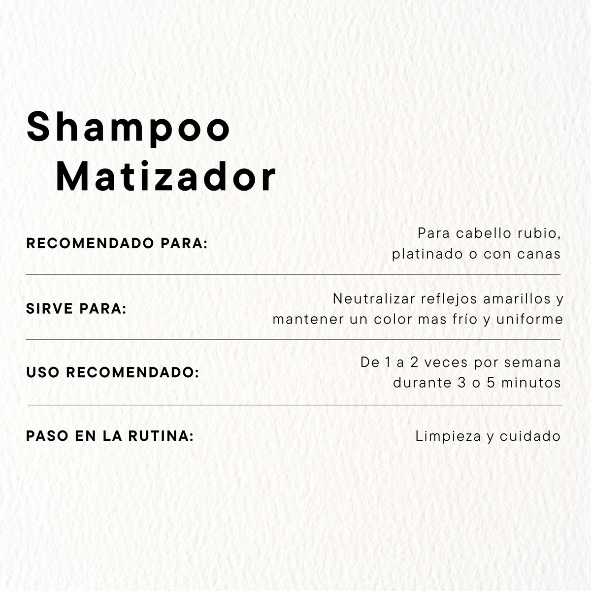 Shampoo Matizador 720ml