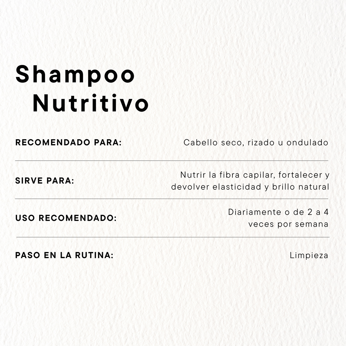 Shampoo Nutritivo Cacao & Bambú 720 ml